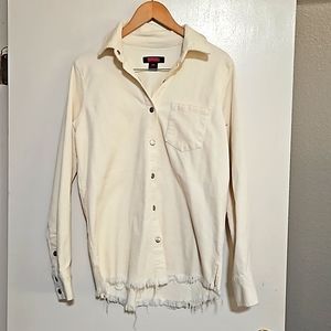 NWOT, Rock & Roll denim corduroy button down szM